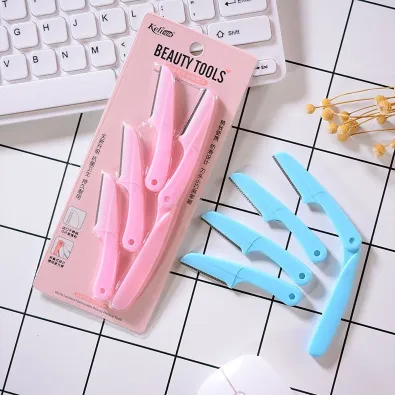 4 Pc Foldable Eyebrow Shaper Facial Hair Razor